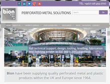 Tablet Screenshot of bion.co.uk